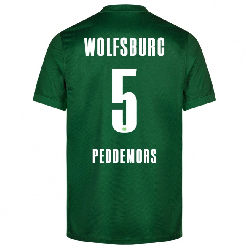 Danxen Hombre Camiseta Ella Peddemors #5 Verde Blanco 1ª Equipación 2025/26 La Camisa