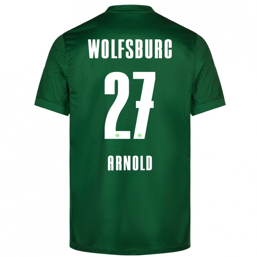 Danxen Hombre Camiseta Maximilian Arnold #27 Verde Blanco 1ª Equipación 2025/26 La Camisa