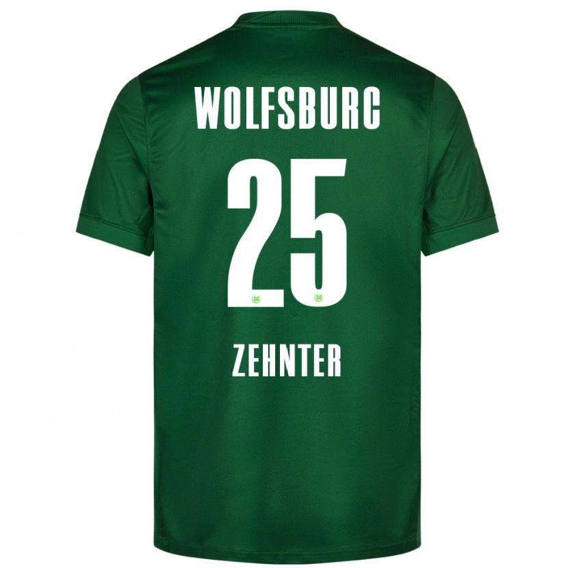 Danxen Hombre Camiseta Aaron Zehnter #25 Verde Blanco 1ª Equipación 2025/26 La Camisa