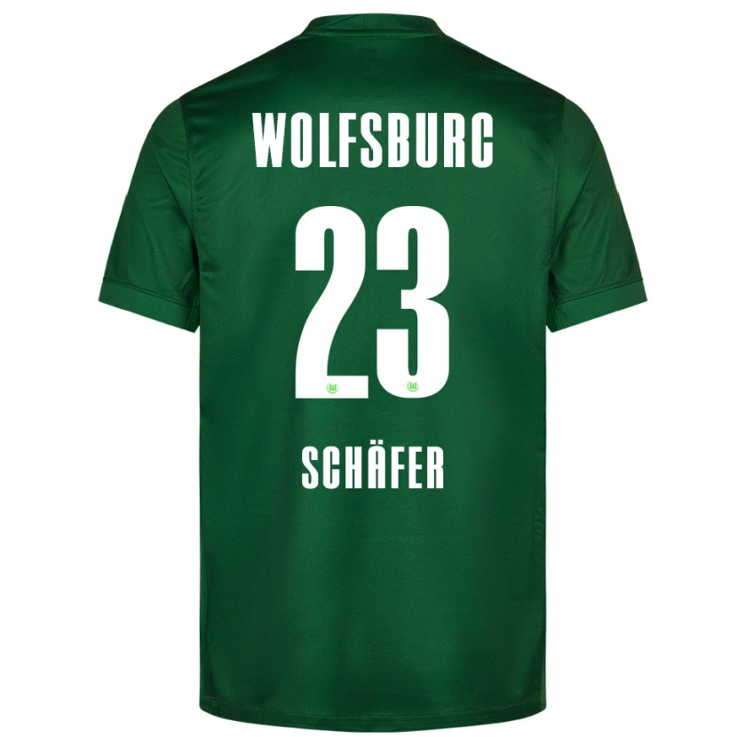Danxen Hombre Camiseta Elia Schäfer #23 Verde Blanco 1ª Equipación 2025/26 La Camisa