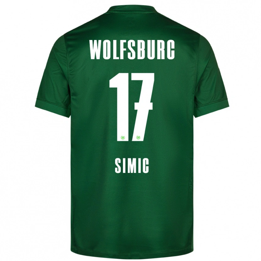 Danxen Hombre Camiseta Karlo Simic #17 Verde Blanco 1ª Equipación 2025/26 La Camisa