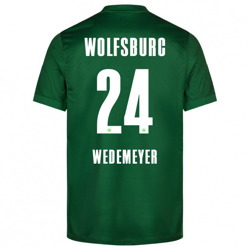 Danxen Hombre Camiseta Joelle Wedemeyer #24 Verde Blanco 1ª Equipación 2025/26 La Camisa