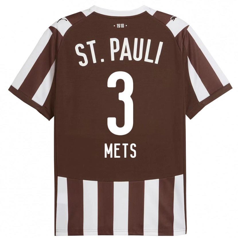 Danxen Hombre Camiseta Karol Mets #3 Café Blanco 1ª Equipación 2025/26 La Camisa