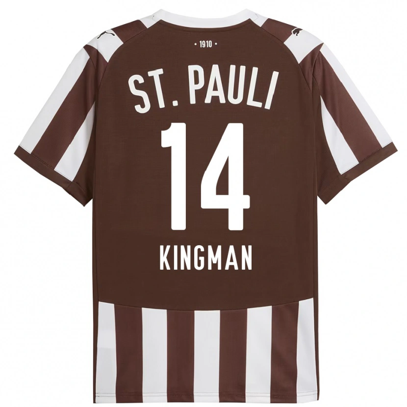 Danxen Hombre Camiseta Annie Kingman #14 Café Blanco 1ª Equipación 2025/26 La Camisa