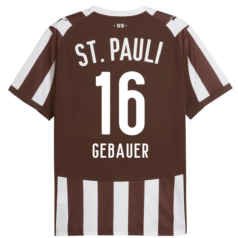Danxen Hombre Camiseta Florian Gebauer #16 Café Blanco 1ª Equipación 2025/26 La Camisa