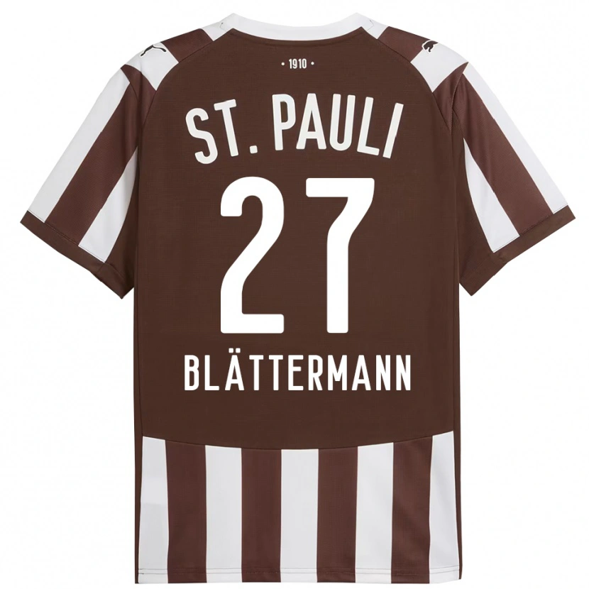 Danxen Hombre Camiseta Levin Blättermann #27 Café Blanco 1ª Equipación 2025/26 La Camisa