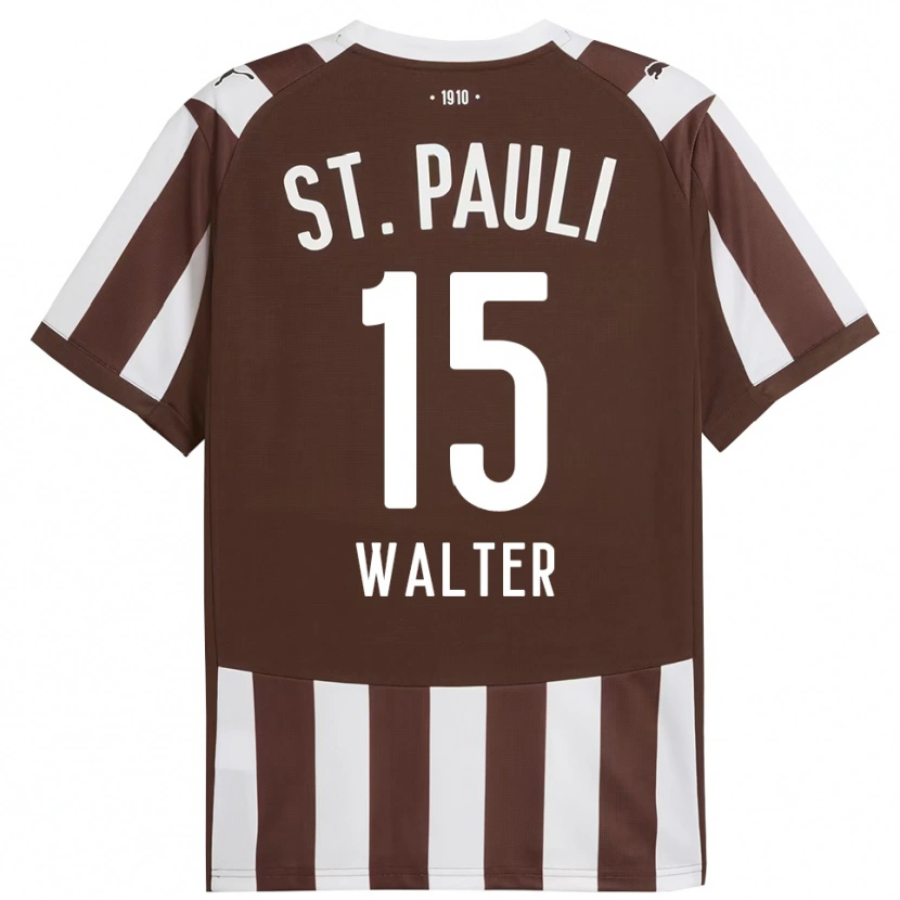 Danxen Hombre Camiseta Marcel Walter #15 Café Blanco 1ª Equipación 2025/26 La Camisa