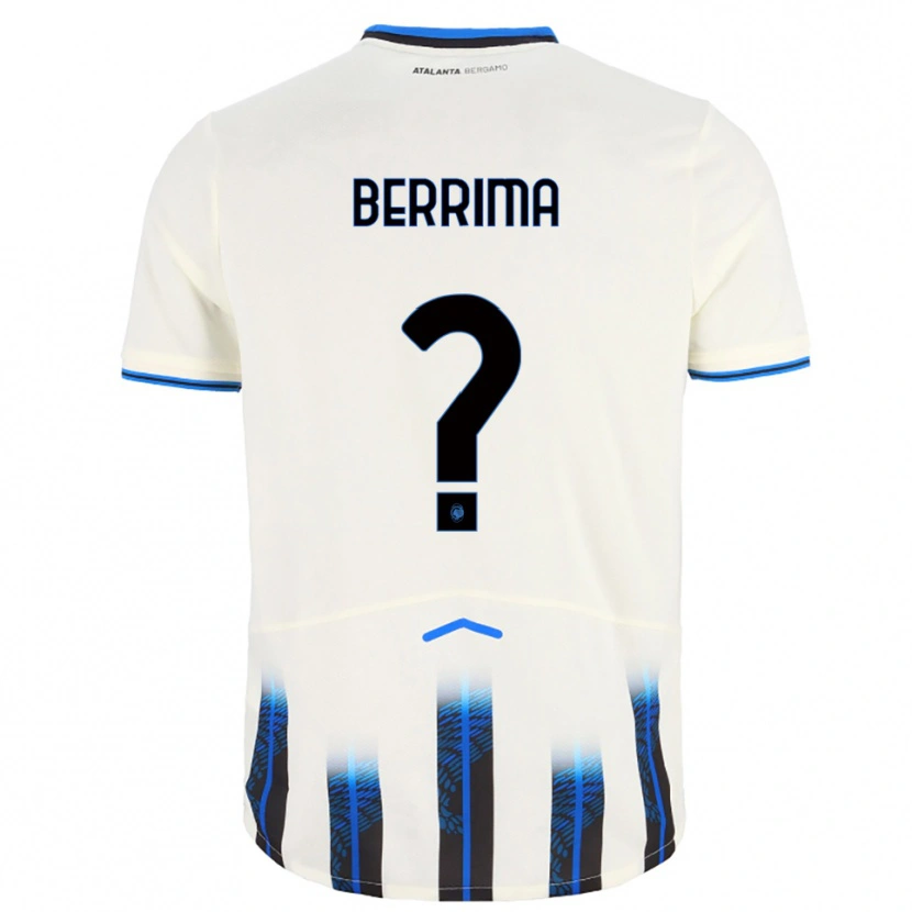 Danxen Hombre Camiseta Salim Berrima #0 Blanco Azul 2ª Equipación 2025/26 La Camisa