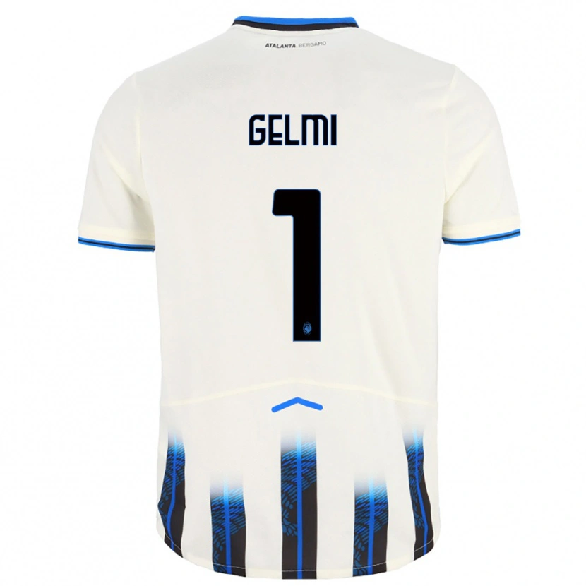 Danxen Hombre Camiseta Ludovico Gelmi #1 Blanco Azul 2ª Equipación 2025/26 La Camisa