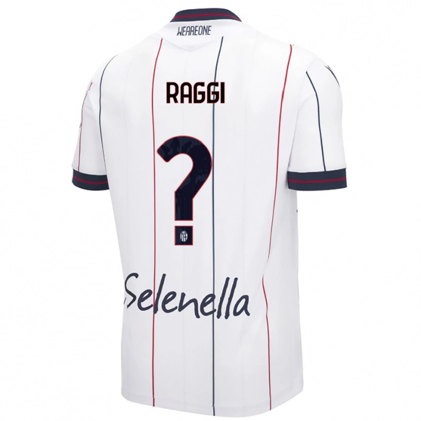 Danxen Hombre Camiseta Greta Raggi #0 Blanco Azul Real 2ª Equipación 2025/26 La Camisa