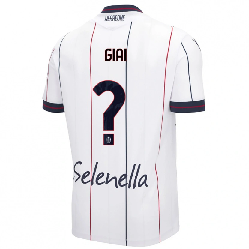 Danxen Hombre Camiseta Alice Giai #0 Blanco Azul Real 2ª Equipación 2025/26 La Camisa