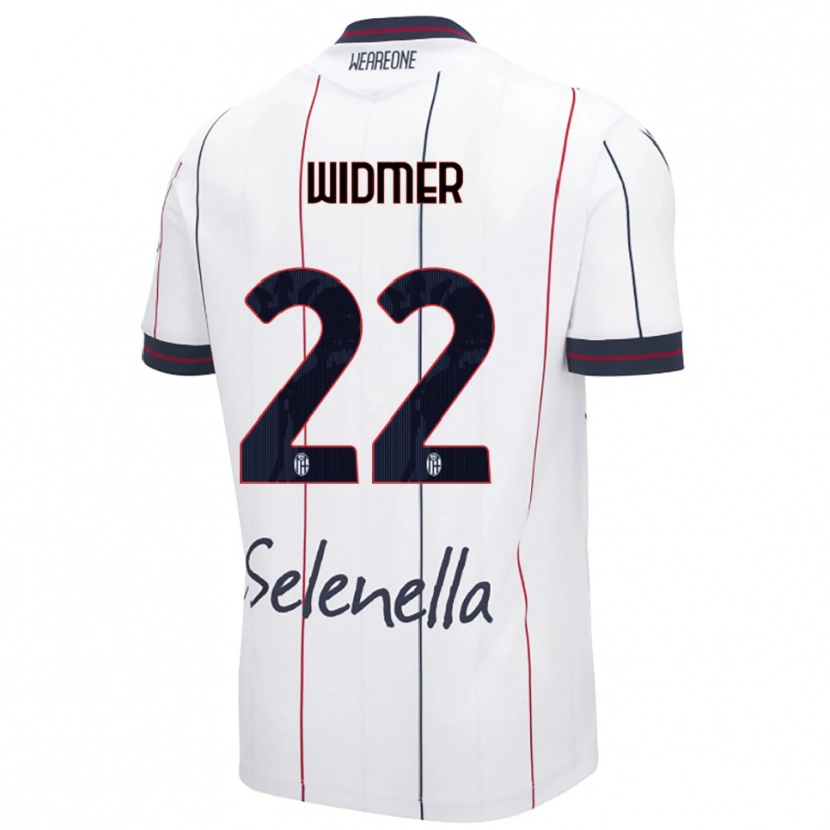 Danxen Hombre Camiseta Renato Widmer D'autilia #22 Blanco Azul Real 2ª Equipación 2025/26 La Camisa