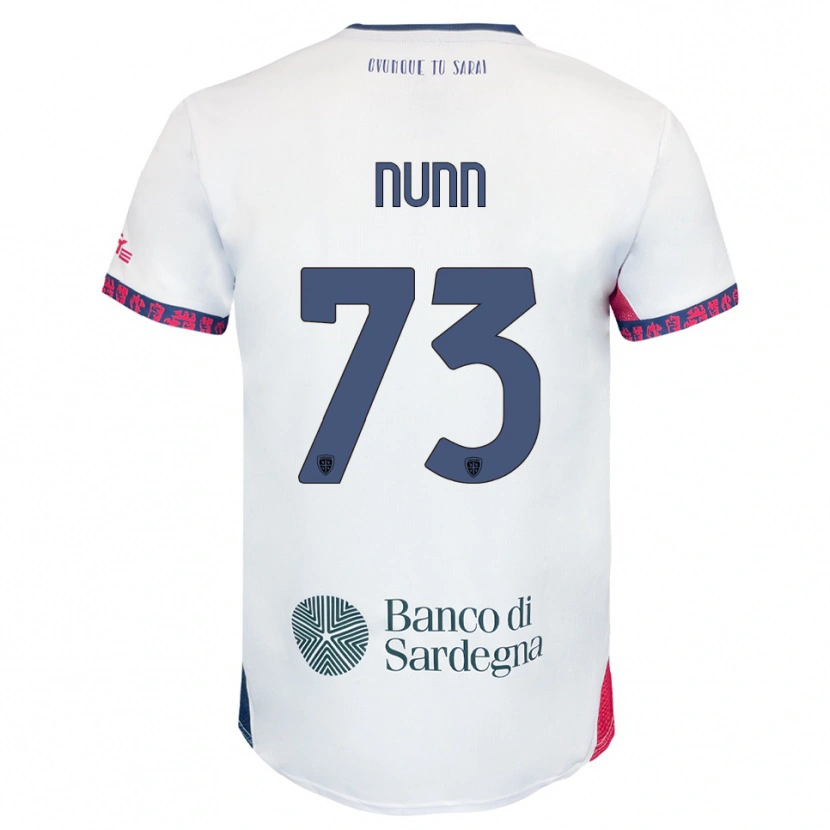 Danxen Hombre Camiseta Jack Nunn #73 Blanco Marino Rojo 2ª Equipación 2025/26 La Camisa