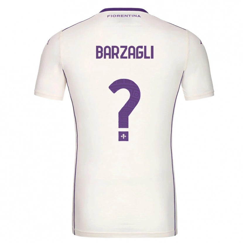 Danxen Hombre Camiseta Mattia Barzagli #0 Blanco Púrpura Rojo 2ª Equipación 2025/26 La Camisa