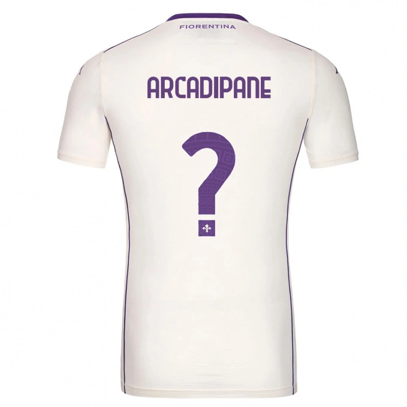 Danxen Hombre Camiseta Guglielmo Arcadipane #0 Blanco Púrpura Rojo 2ª Equipación 2025/26 La Camisa