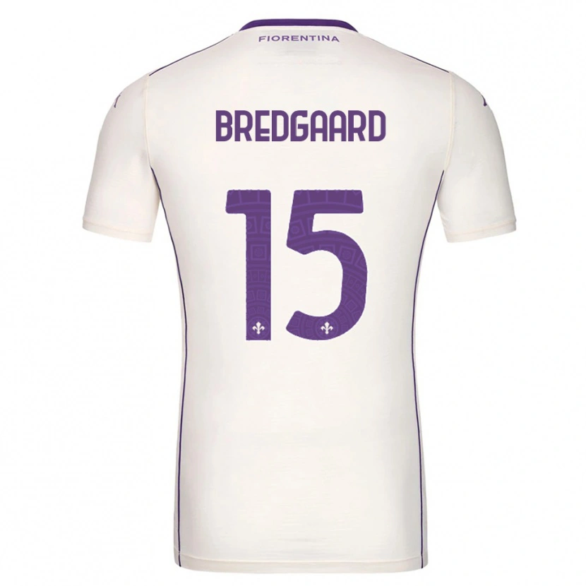 Danxen Hombre Camiseta Sofie Bredgaard #15 Blanco Púrpura Rojo 2ª Equipación 2025/26 La Camisa