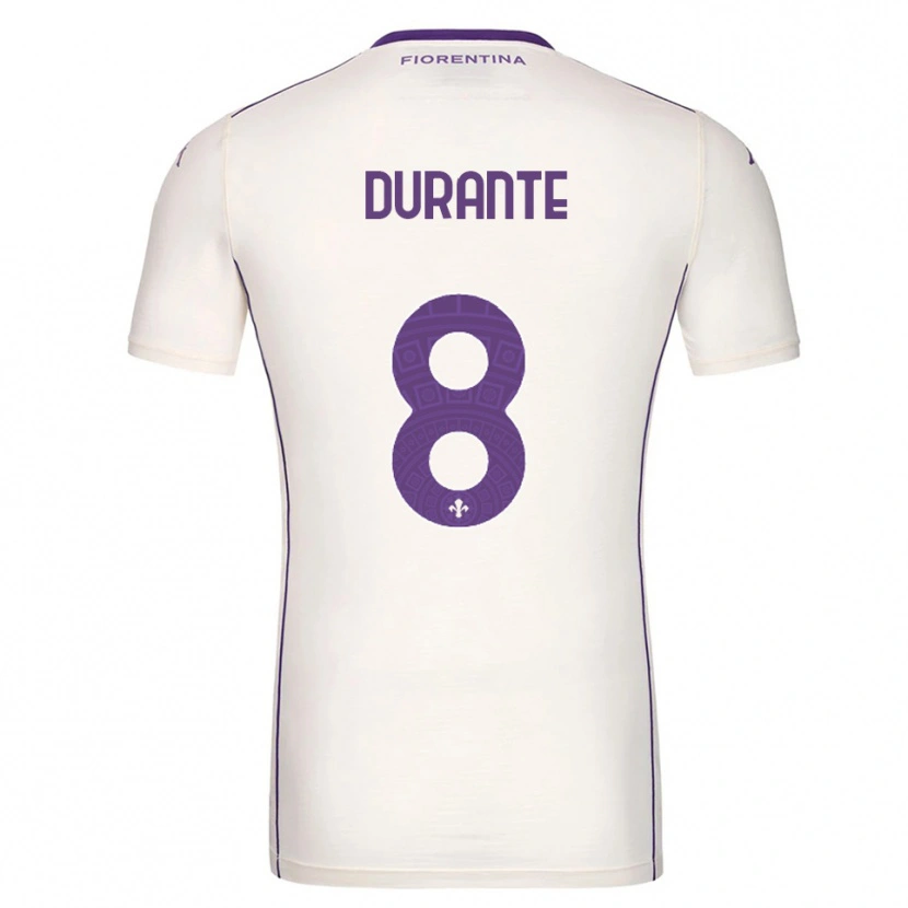 Danxen Hombre Camiseta Nicholas Durante #8 Blanco Púrpura Rojo 2ª Equipación 2025/26 La Camisa