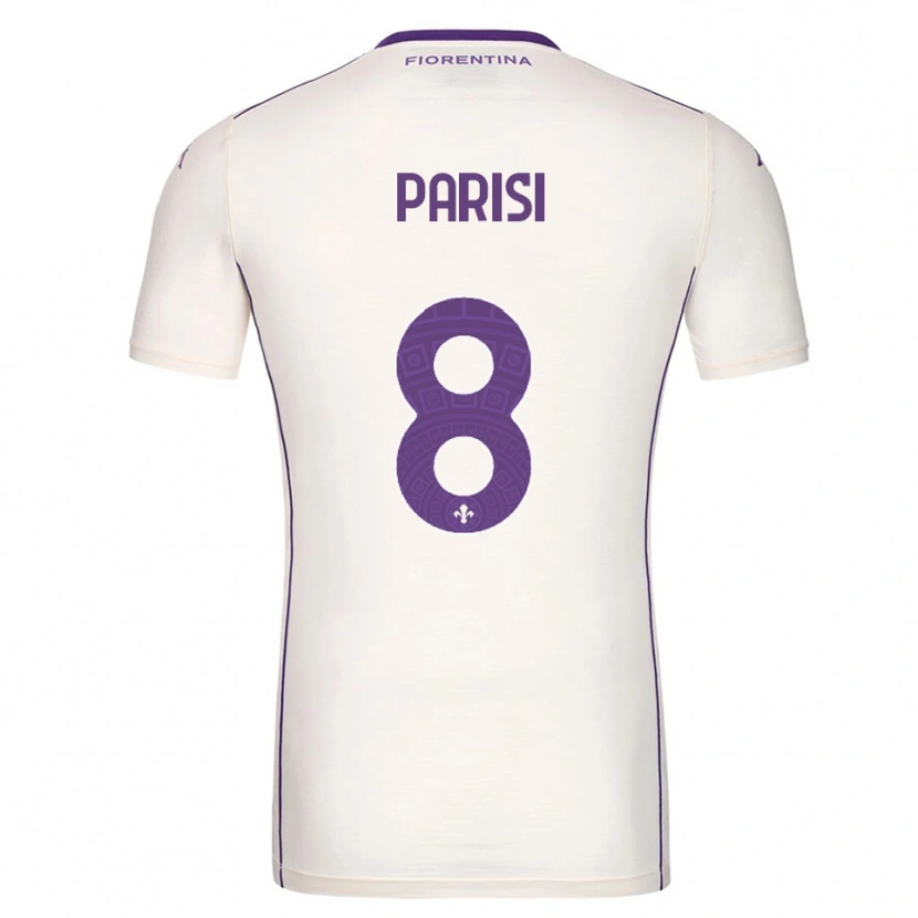 Danxen Hombre Camiseta Alice Parisi #8 Blanco Púrpura Rojo 2ª Equipación 2025/26 La Camisa