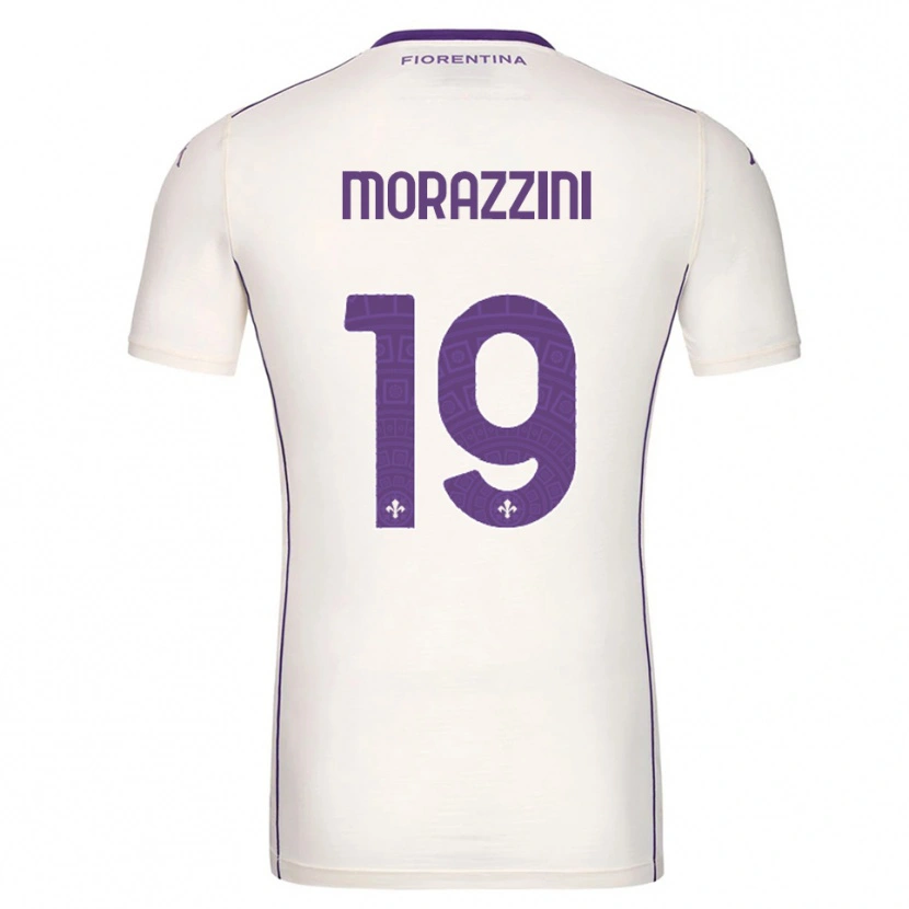 Danxen Hombre Camiseta Luigi Morazzini #19 Blanco Púrpura Rojo 2ª Equipación 2025/26 La Camisa