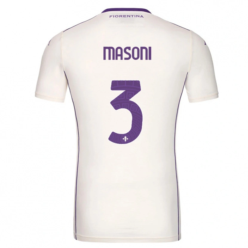 Danxen Hombre Camiseta Tommaso Masoni #3 Blanco Púrpura Rojo 2ª Equipación 2025/26 La Camisa