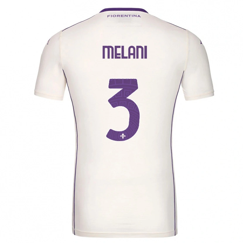 Danxen Hombre Camiseta Federico Melani #3 Blanco Púrpura Rojo 2ª Equipación 2025/26 La Camisa