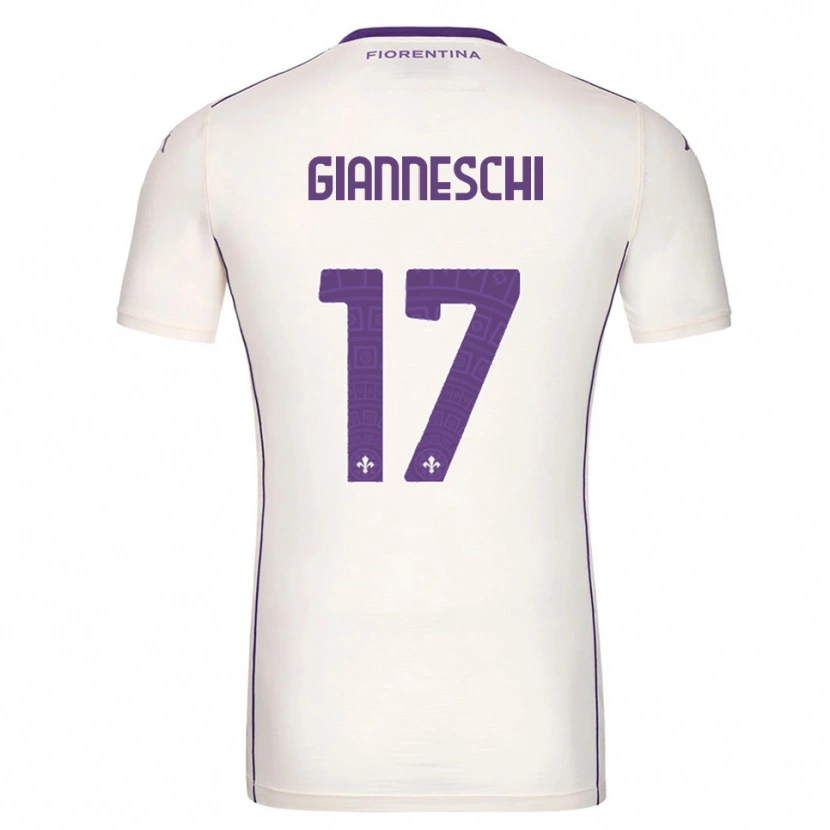 Danxen Hombre Camiseta Noah Gianneschi #17 Blanco Púrpura Rojo 2ª Equipación 2025/26 La Camisa