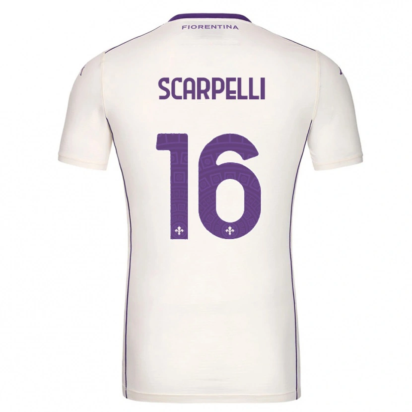 Danxen Hombre Camiseta Diego Scarpelli #16 Blanco Púrpura Rojo 2ª Equipación 2025/26 La Camisa