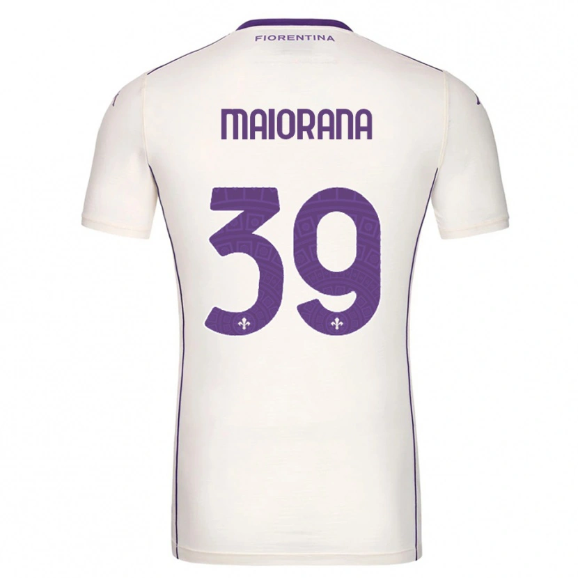 Danxen Hombre Camiseta Stefano Maiorana #39 Blanco Púrpura Rojo 2ª Equipación 2025/26 La Camisa
