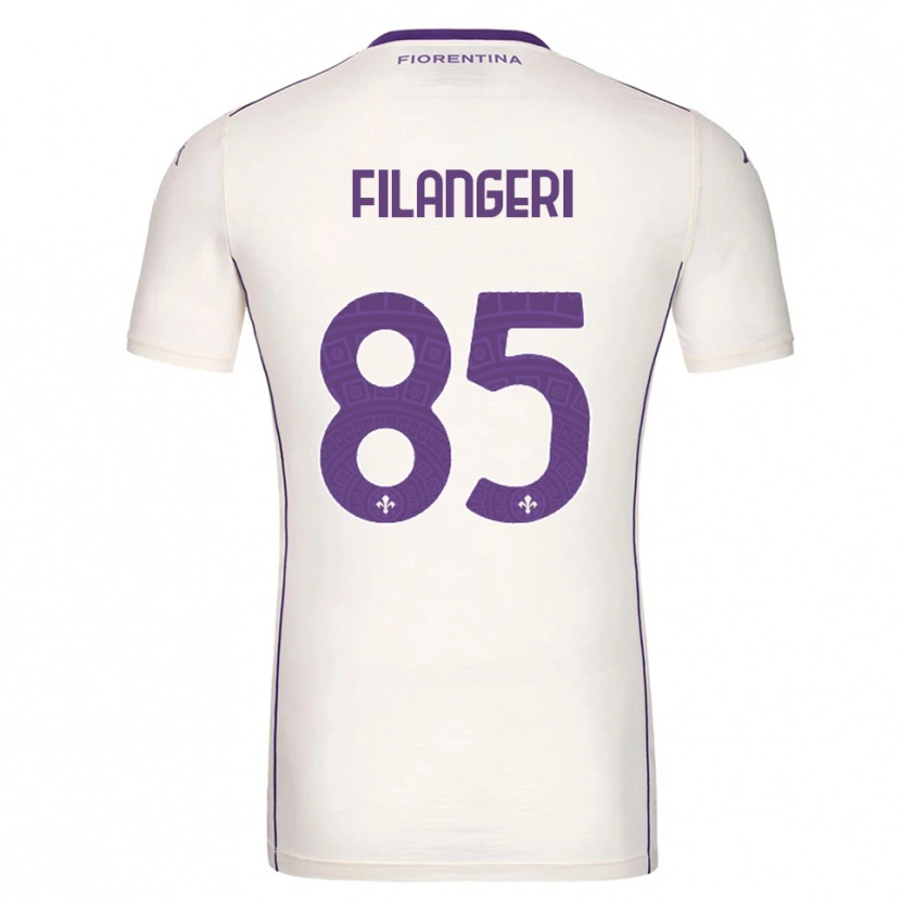 Danxen Hombre Camiseta Maria Luisa Filangeri #85 Blanco Púrpura Rojo 2ª Equipación 2025/26 La Camisa