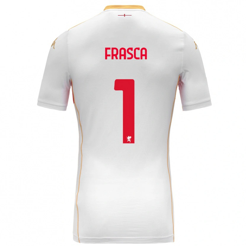 Danxen Hombre Camiseta Andrea Frasca #1 Blanco Rojo 2ª Equipación 2025/26 La Camisa