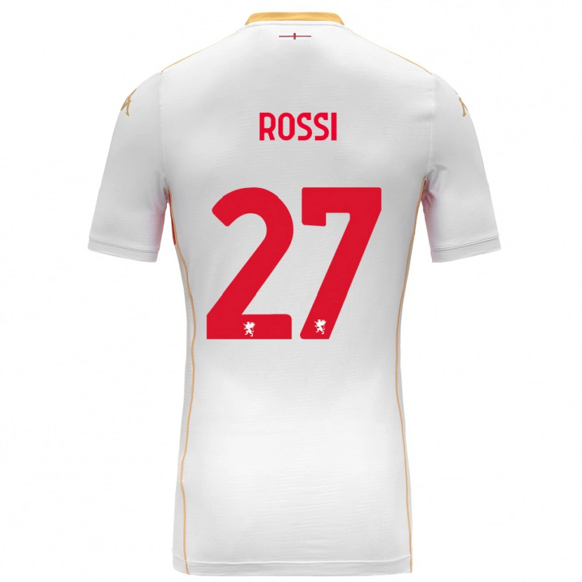 Danxen Hombre Camiseta Lucrezia Rossi #27 Blanco Rojo 2ª Equipación 2025/26 La Camisa