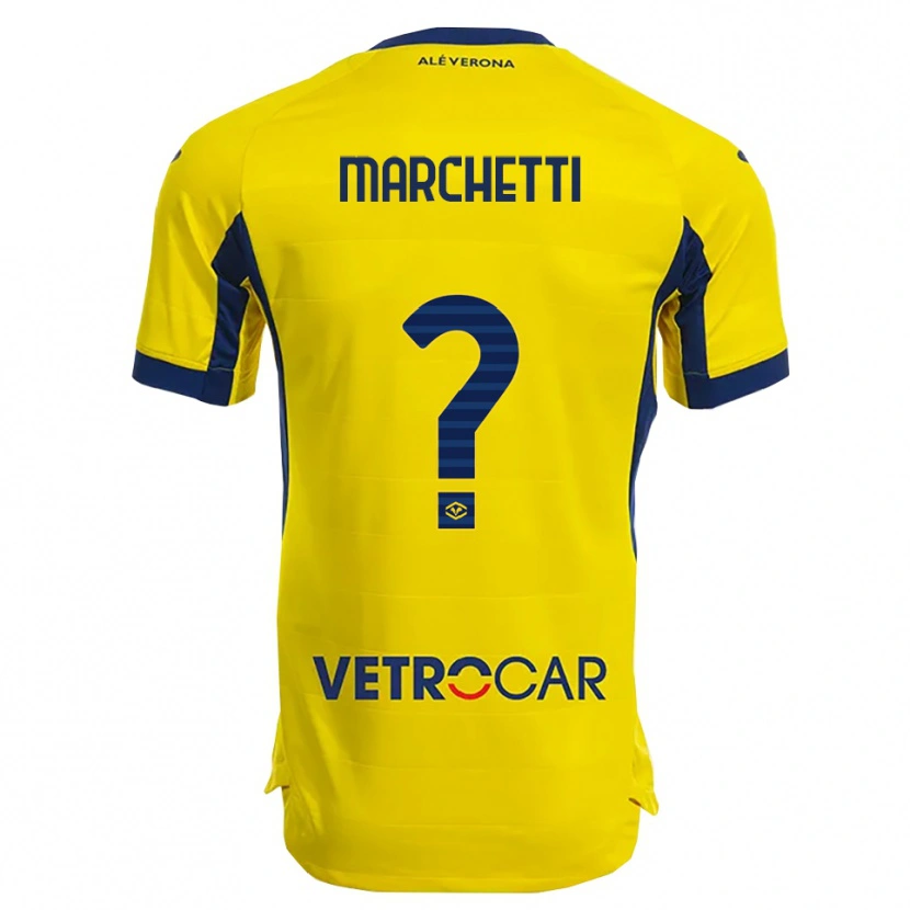 Danxen Hombre Camiseta Nicolò Marchetti #0 Amarillo Marino 2ª Equipación 2025/26 La Camisa