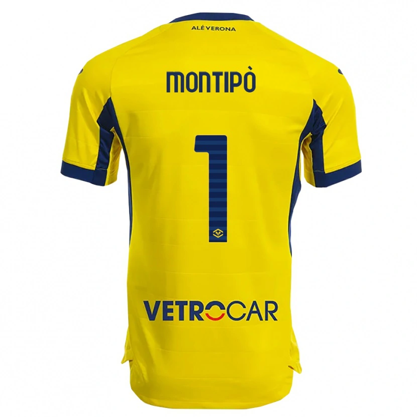 Danxen Hombre Camiseta Lorenzo Montipò #1 Amarillo Marino 2ª Equipación 2025/26 La Camisa