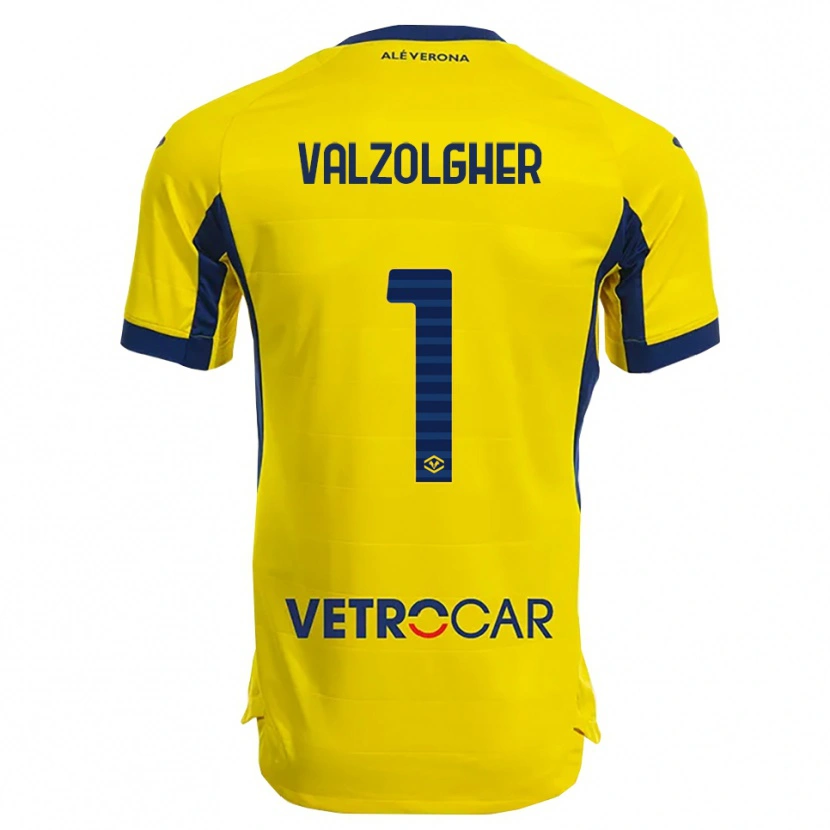 Danxen Hombre Camiseta Chiara Valzolgher #1 Amarillo Marino 2ª Equipación 2025/26 La Camisa