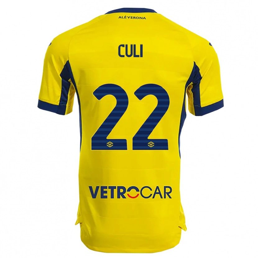 Danxen Hombre Camiseta Daniel Culi #22 Amarillo Marino 2ª Equipación 2025/26 La Camisa
