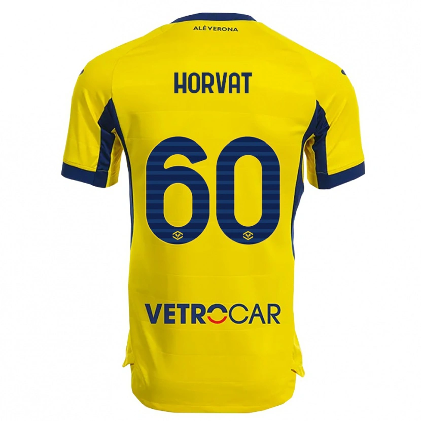 Danxen Hombre Camiseta Mihaela Horvat #60 Amarillo Marino 2ª Equipación 2025/26 La Camisa