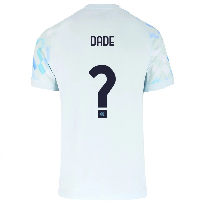 Danxen Hombre Camiseta Emmanuel Dade #0 Blanco Azul 2ª Equipación 2025/26 La Camisa