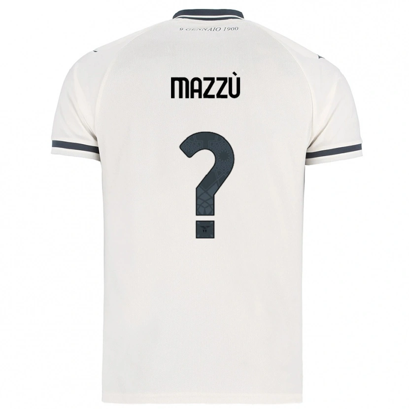 Danxen Hombre Camiseta Domenico Mazzù #0 Blanco Marino 2ª Equipación 2025/26 La Camisa
