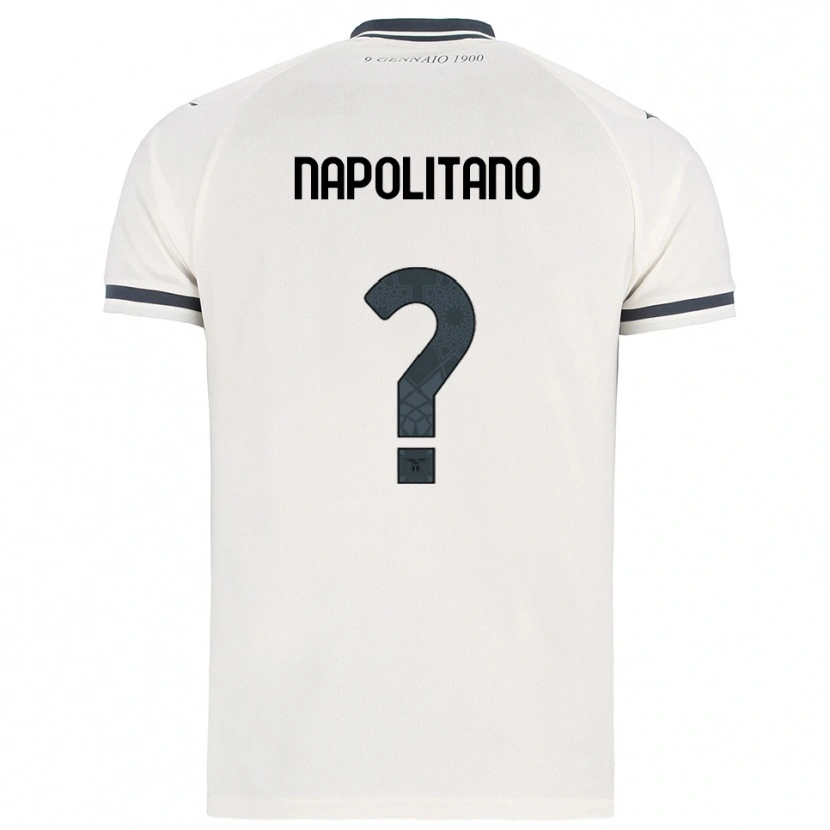 Danxen Hombre Camiseta Federico Napolitano #0 Blanco Marino 2ª Equipación 2025/26 La Camisa