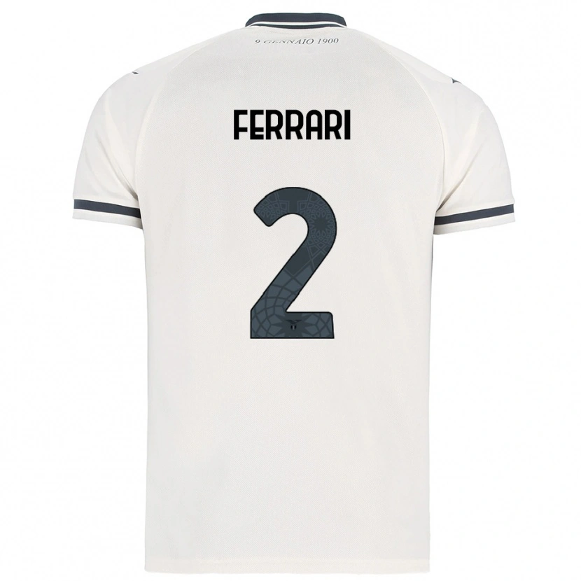 Danxen Hombre Camiseta Lorenzo Ferrari #2 Blanco Marino 2ª Equipación 2025/26 La Camisa