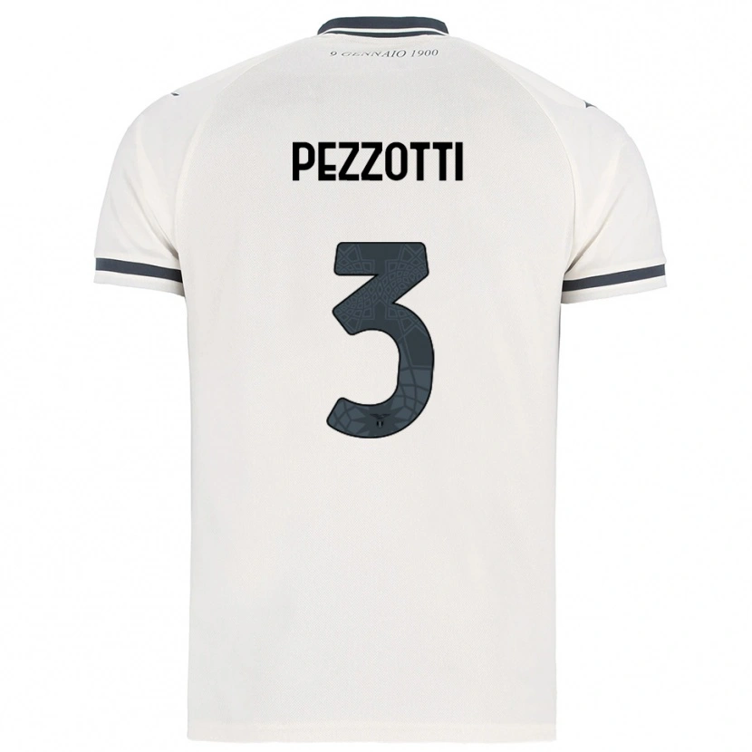Danxen Hombre Camiseta Arianna Pezzotti #3 Blanco Marino 2ª Equipación 2025/26 La Camisa