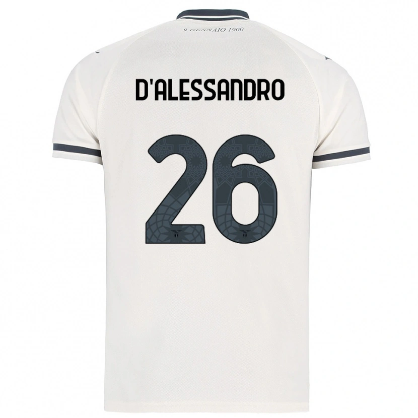 Danxen Hombre Camiseta Mattya D'alessandro #26 Blanco Marino 2ª Equipación 2025/26 La Camisa