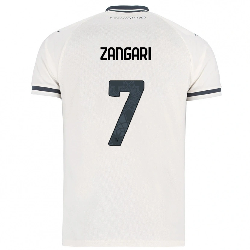 Danxen Hombre Camiseta Vincenzo Zangari #7 Blanco Marino 2ª Equipación 2025/26 La Camisa
