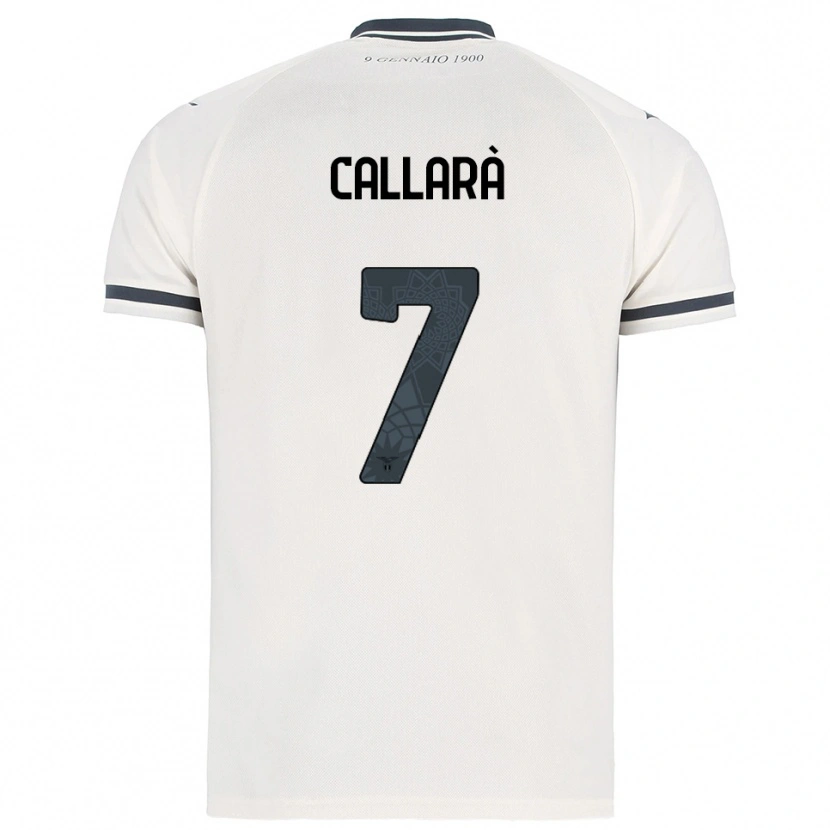 Danxen Hombre Camiseta Nicholas Callarà #7 Blanco Marino 2ª Equipación 2025/26 La Camisa