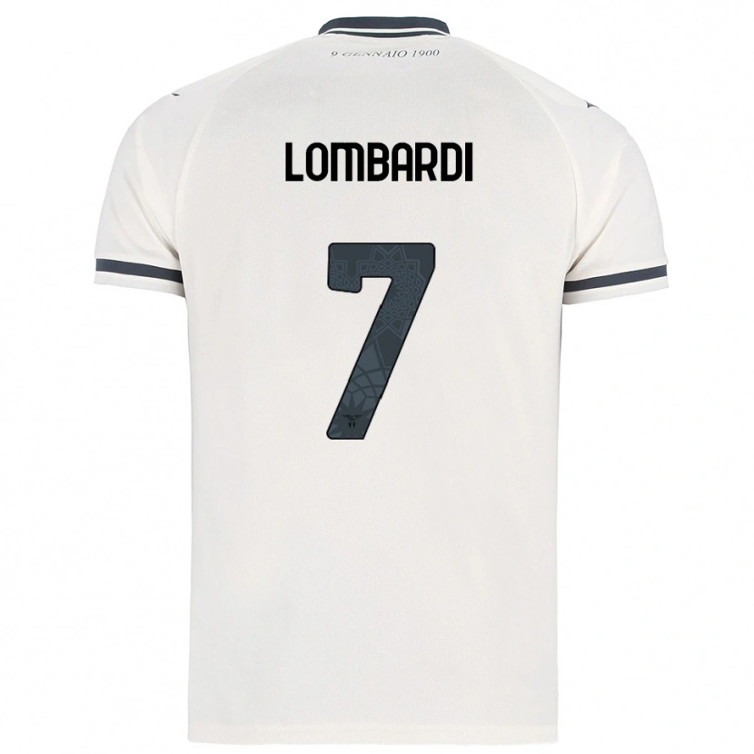Danxen Hombre Camiseta Pierlorenzo Lombardi #7 Blanco Marino 2ª Equipación 2025/26 La Camisa