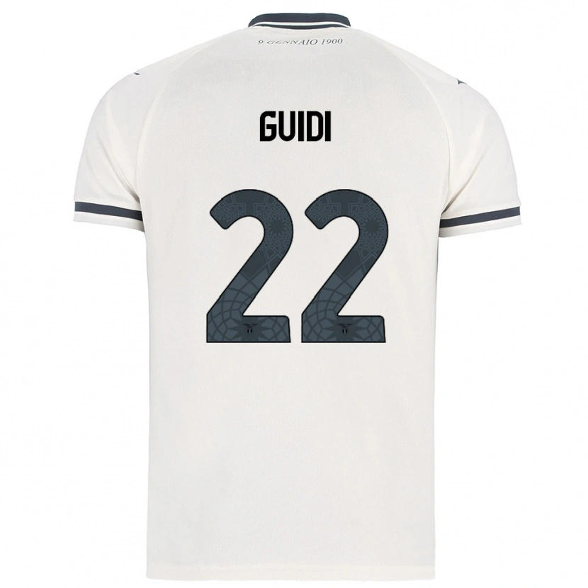 Danxen Hombre Camiseta Emma Guidi #22 Blanco Marino 2ª Equipación 2025/26 La Camisa