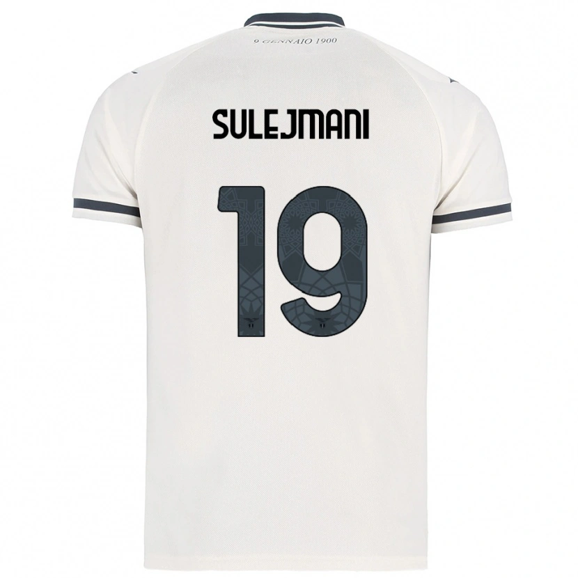 Danxen Hombre Camiseta Flavio Sulejmani #19 Blanco Marino 2ª Equipación 2025/26 La Camisa
