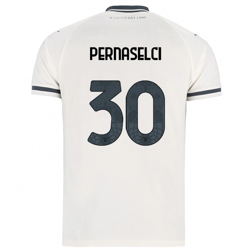 Danxen Hombre Camiseta Leonardo Pernaselci #30 Blanco Marino 2ª Equipación 2025/26 La Camisa