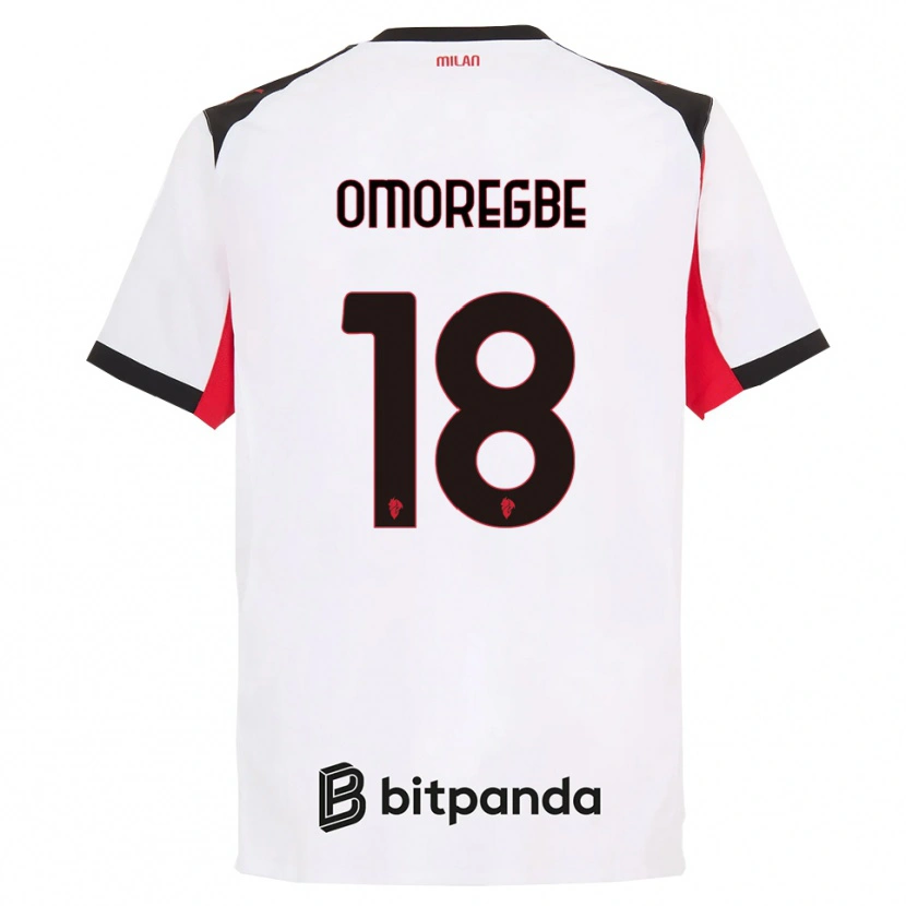 Danxen Hombre Camiseta Bob Murphy Omoregbe #18 Blanco Negro 2ª Equipación 2025/26 La Camisa