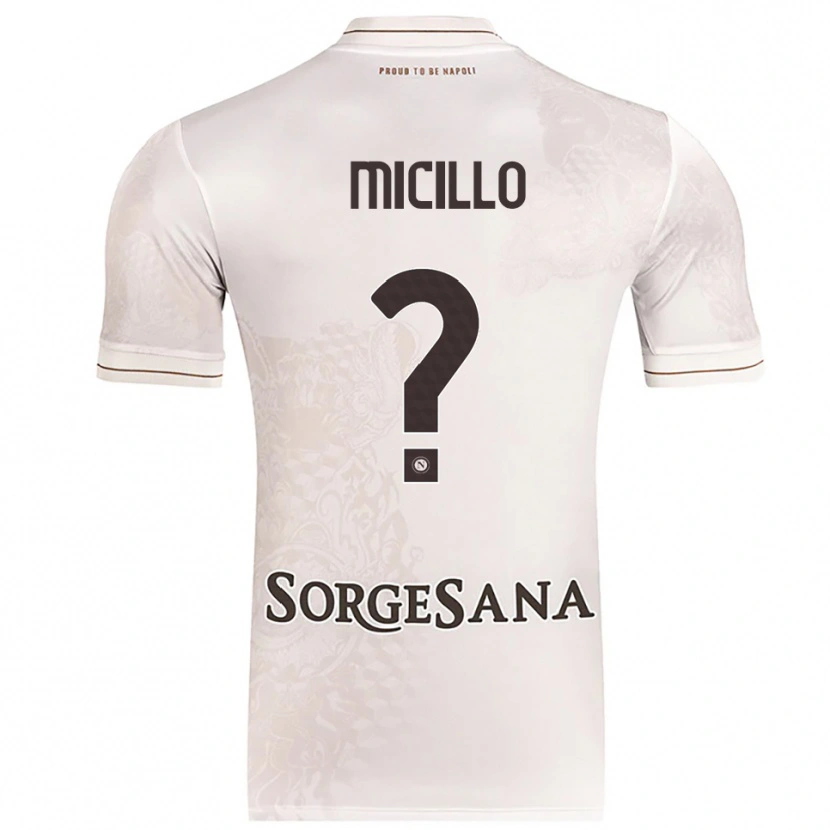 Danxen Hombre Camiseta Salvatore Micillo #0 Champán Marrón 2ª Equipación 2025/26 La Camisa